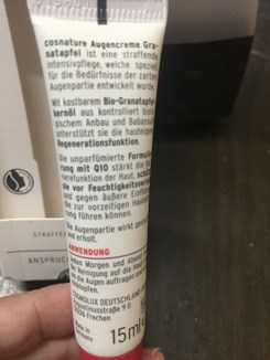 CosNature有機紅石榴緊緻拉提眼霜