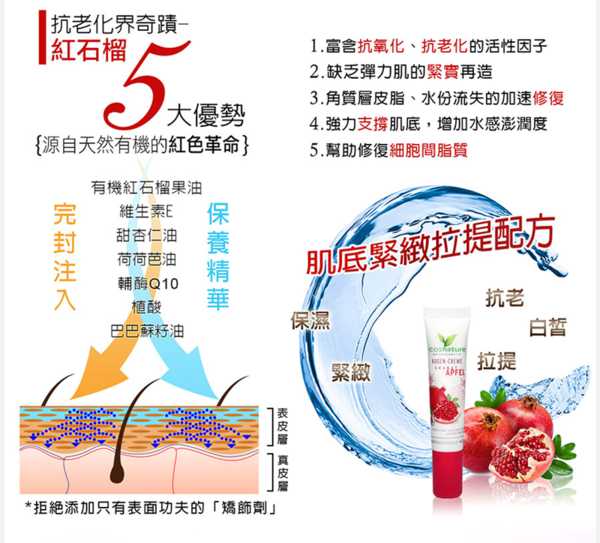 CosNature有機紅石榴緊緻拉提眼霜