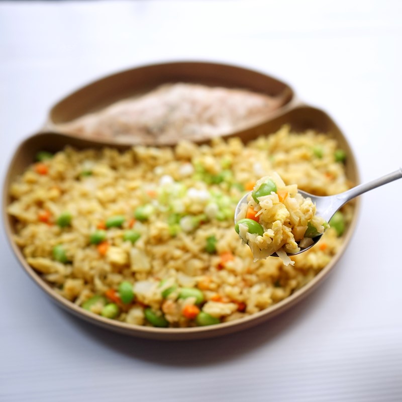 低醣料理--低醣又健康 (花椰菜米偽炒飯)
