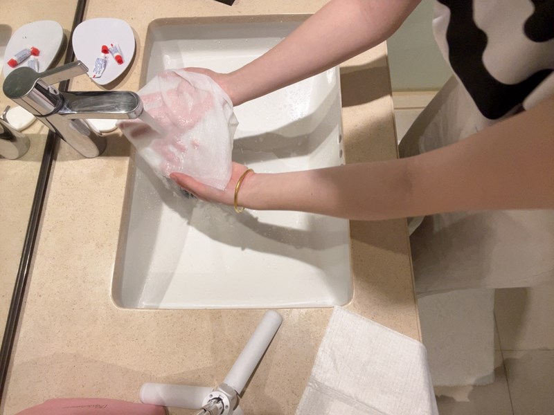 【開箱】DR.Shine純棉舒敏洗臉巾 試用