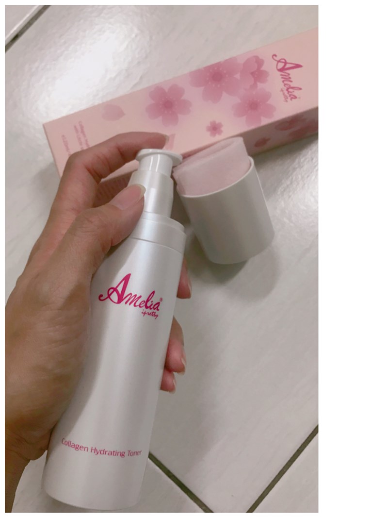 女人知己試用大隊,口碑行銷,Amelia櫻花膠原潤澤晶露,Amelia,櫻花膠原潤澤晶露,膠原蛋白胜肽,日本八重櫻花瓣萃取,荔枝種子萃取,使肌膚透亮嫩白,協助後續保養吸收