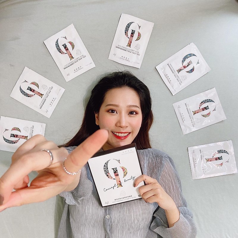 女人知己試用大隊,口碑行銷,部落客行銷,美的意向頂級專業面膜Concept of beauty,原物料與配方來至日本,保濕力可維持至隔天,易上妝不脫妝,保濕,海茴香,七葉樹萃取,氣墊布膜,撫平細紋,積雪草,角鯊烷,亮白,雪絨花,橄欖葉萃取,尿囊素,仙人掌,竹炭黑面膜,肌膚會呼吸,清爽不油膩