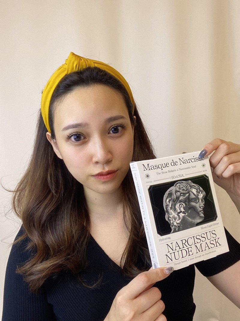 女人知己試用大隊,口碑行銷,部落客行銷,BEMORAL納西瑟斯裸妝面膜,散發柔滑光澤！月光閃粉，10分鐘達到隔離裸素顏,植物萃取日本林原生物糖類，含豐富鉀離子，幫助細胞保持滲透平衡，協助水份完整進入細胞,取用德國引領全球的「閃光粉特殊原料」並合乎歐盟法規，達最高品質與規範要求的安全成份,特級研發面膜紙採用日本紡織領先技術製作以棉籽絨為原料的再生纖維素的纖維組織，具優良的保水性,緊密服貼性,高度透明性,取得SGS檢驗認證,#裸妝面膜