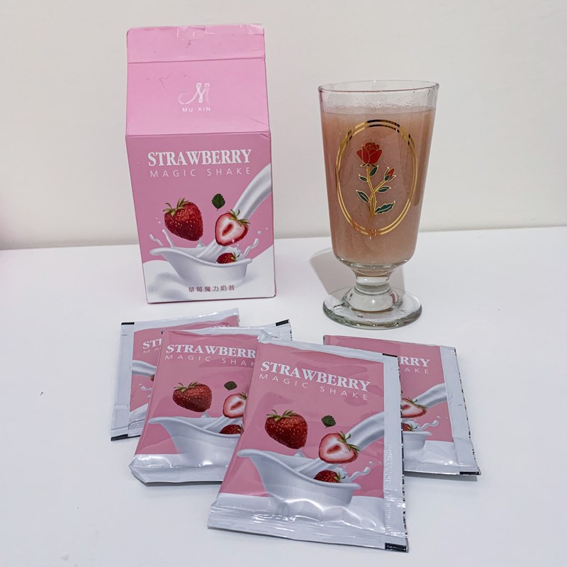 女人知己試用大隊,口碑行銷,部落客行銷,沐昕草莓膠原魔力奶昔,草莓膠原奶昔,添加綠咖啡豆,飽足感,喝起來口感很好喝,不會過於濃稠,搭配水果吃增進膠原蛋白吸收,排便順暢,補充膠原蛋白,皮膚變好,含有酵素