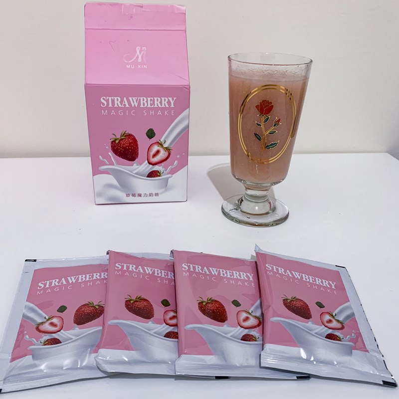 女人知己試用大隊,口碑行銷,部落客行銷,沐昕草莓膠原魔力奶昔,草莓膠原奶昔,添加綠咖啡豆,飽足感,喝起來口感很好喝,不會過於濃稠,搭配水果吃增進膠原蛋白吸收,排便順暢,補充膠原蛋白,皮膚變好,含有酵素