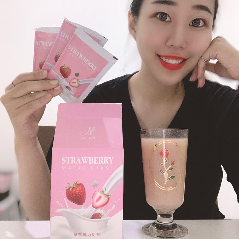 女人知己試用大隊,口碑行銷,部落客行銷,沐昕草莓膠原魔力奶昔,草莓膠原奶昔,添加綠咖啡豆,飽足感,喝起來口感很好喝,不會過於濃稠,搭配水果吃增進膠原蛋白吸收,排便順暢,補充膠原蛋白,皮膚變好,含有酵素