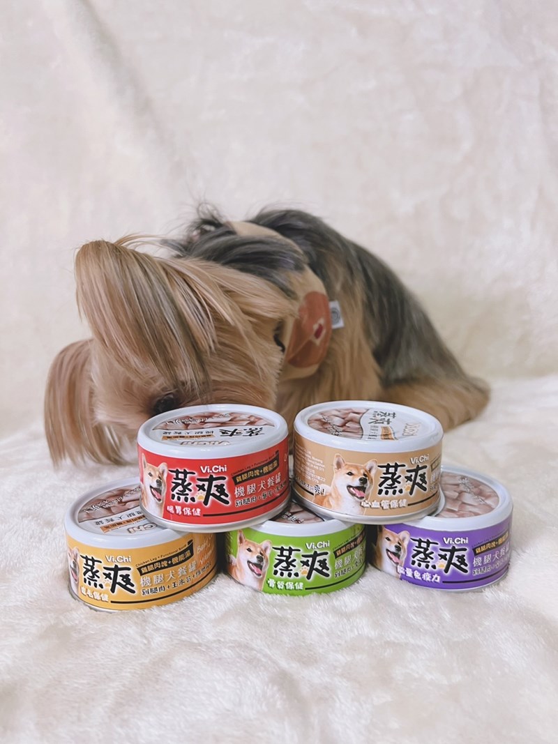 女人知己試用大隊,口碑行銷,部落客行銷,維齊 Vi.Chi 蒸爽機腿犬餐罐 80g,鮮嫩大塊雞腿肉,機能高湯補充營養與水分,低卡路里,低脂肪,易吸收,增強體質,大塊肉塊,口感十足