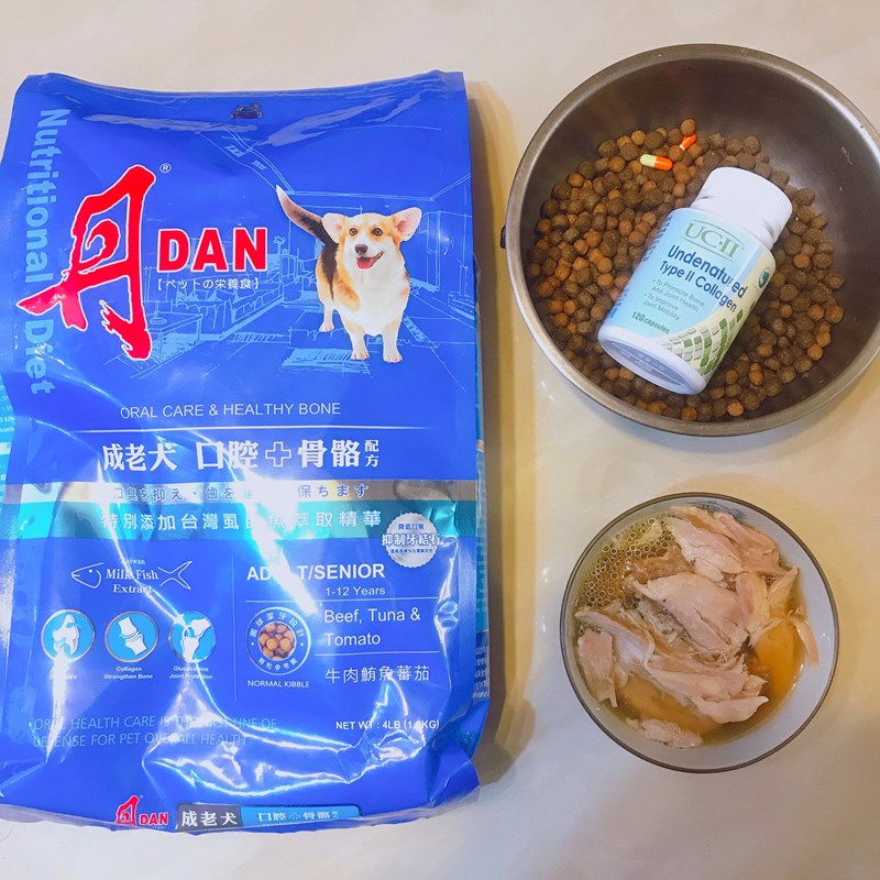 女人知己試用大隊,DAN丹成老犬口腔+骨骼配方 牛肉鮪魚番茄口味,丹DAN,能降低口臭抑制牙結石,口腔+骨骼健康配方,降低口臭,台灣虱目魚萃取精華