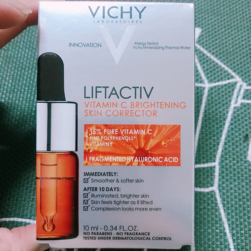 VICHY薇姿15%維他命C超導安瓶,安瓶推薦,維他命C,加強提亮