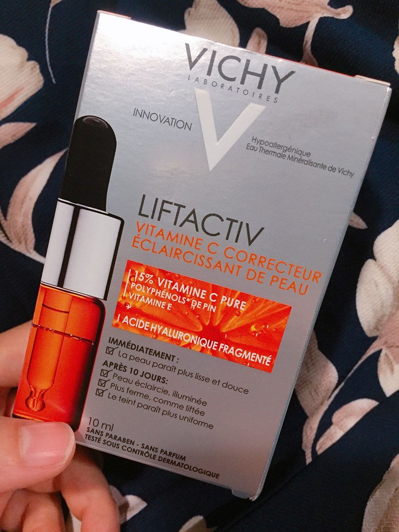 VICHY薇姿15%維他命C超導安瓶,安瓶推薦,維他命C,加強提亮
