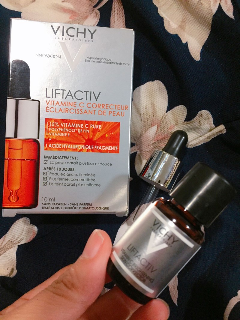 VICHY薇姿15%維他命C超導安瓶,安瓶推薦,維他命C,加強提亮