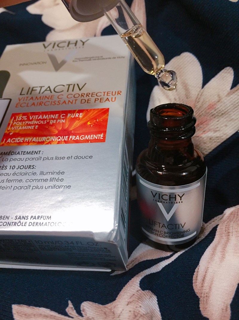 VICHY薇姿15%維他命C超導安瓶,安瓶推薦,維他命C,加強提亮