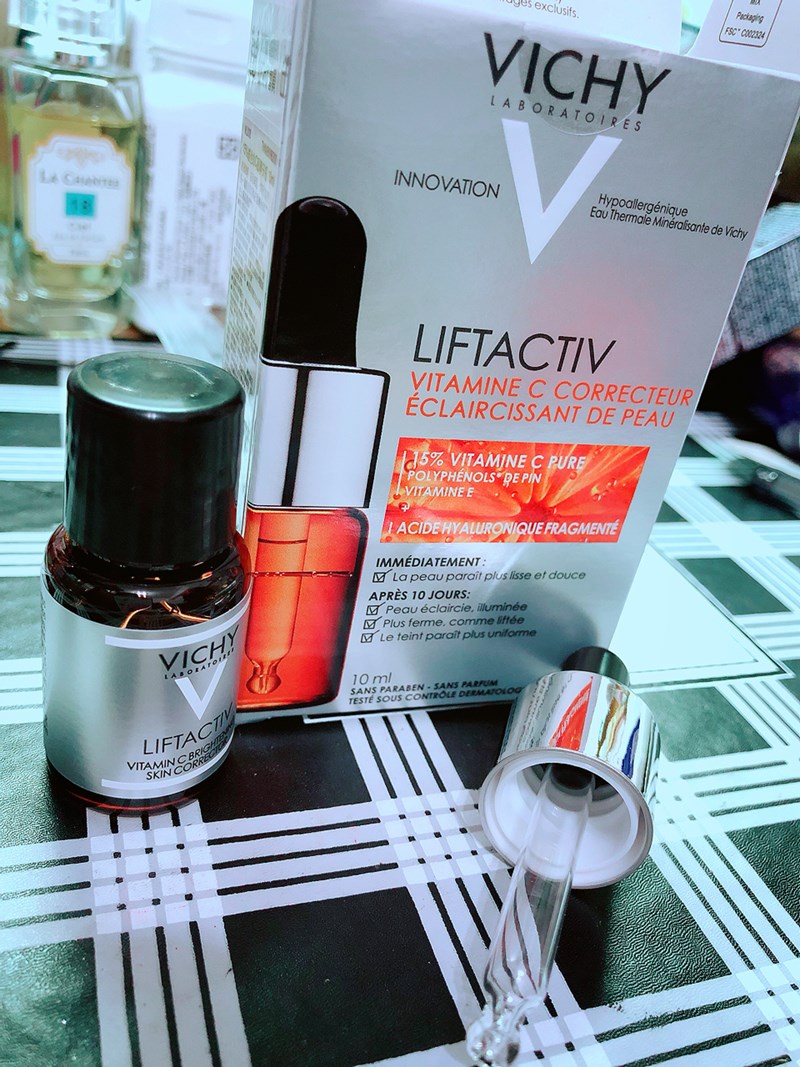 VICHY薇姿15%維他命C超導安瓶,安瓶推薦,維他命C,加強提亮