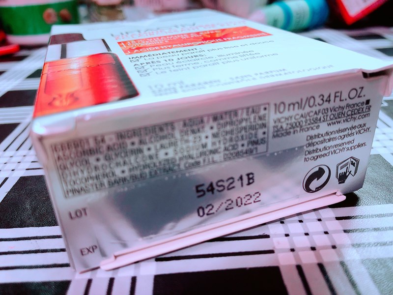 VICHY薇姿15%維他命C超導安瓶,安瓶推薦,維他命C,加強提亮