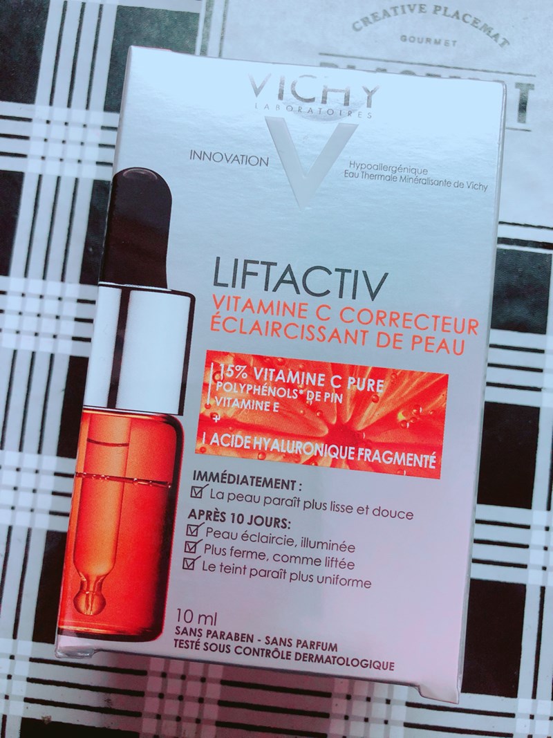 VICHY薇姿15%維他命C超導安瓶,安瓶推薦,維他命C,加強提亮